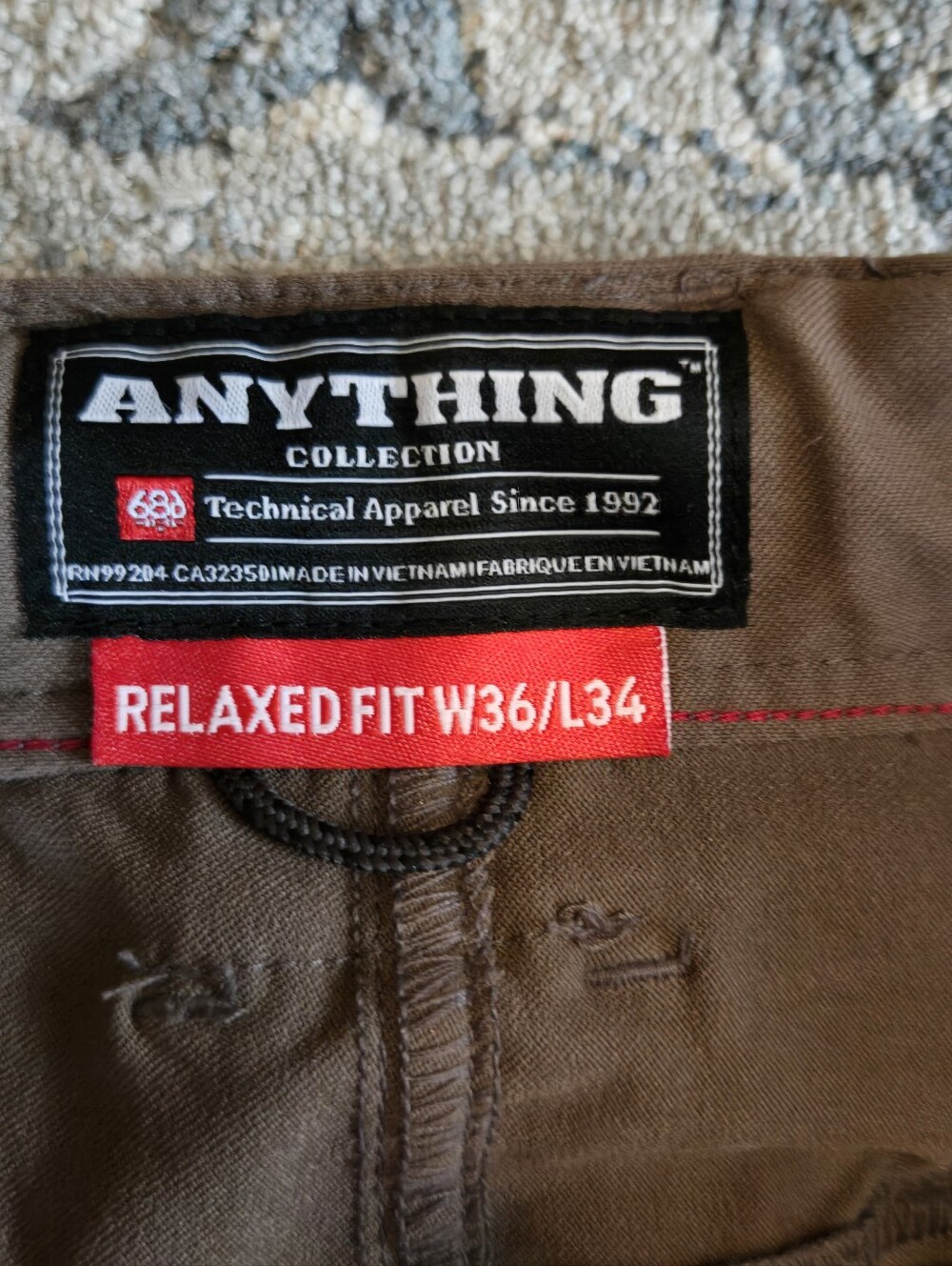 2 686 ANYTHING Cargo Pants - 1 BROWN AND 1 SLATE